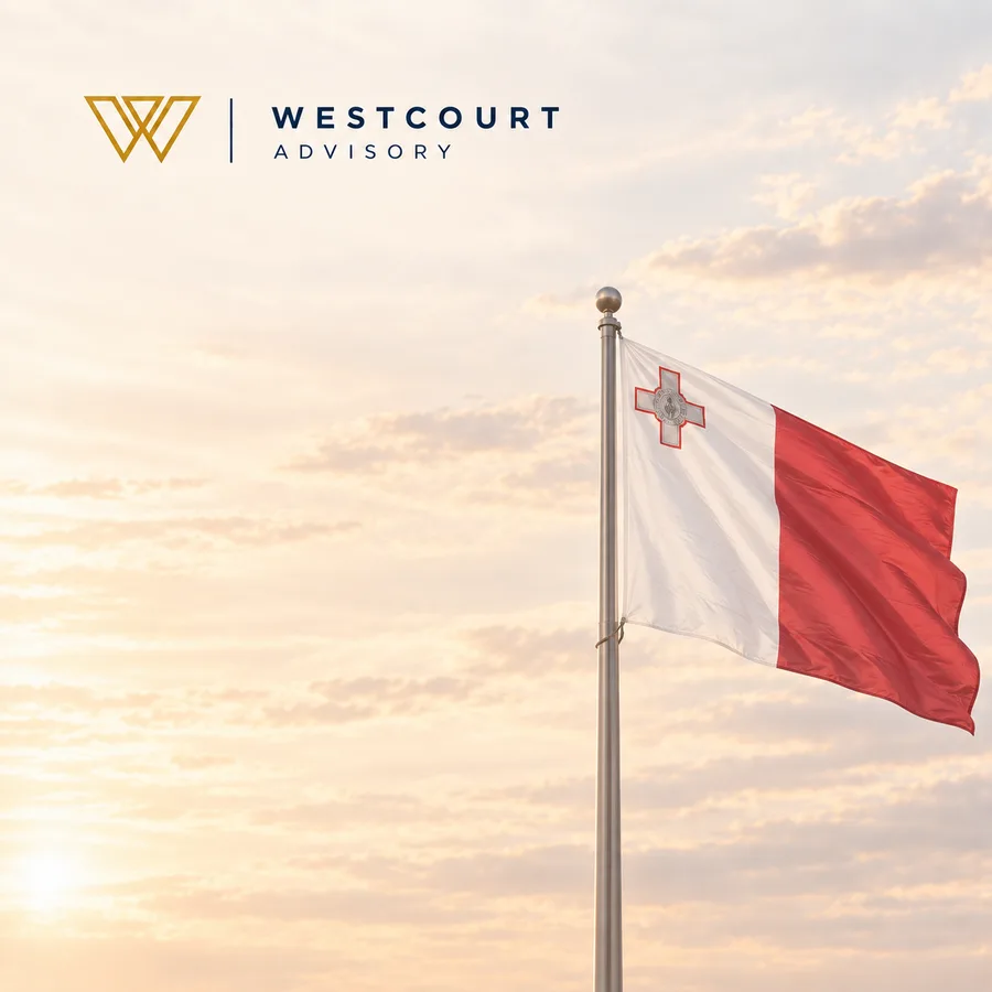 Maltese flag for the Malta Permanent Residence Programme